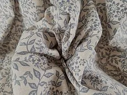 Vorhänge - Baumwollvorhang Lilja (blau)