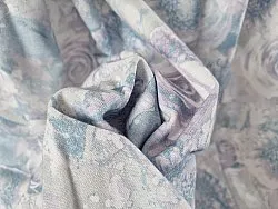 Rideaux - Rideau en coton Soft (bleu)