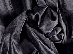 Vorhänge - Samtvorhang Juliet (schwarz/dunkelblau)