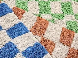 Tapis shaggy - Atrani Natural Cotton Shaggy (bleu)