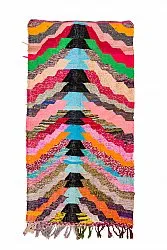 Marokkanischer Berber Teppich Boucherouite 125 x 250 cm