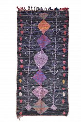 Marokkanische Berber Teppich Boucherouite 285 x 135 cm