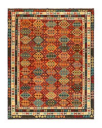 Kelim Teppich Afghan 393 x 310 cm