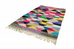 Tapis berbère marocain Boucherouite 165 x 265 cm