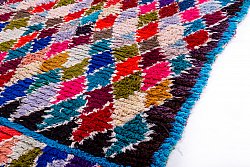 Marokkanische Berber Teppich Boucherouite 225 x 105 cm