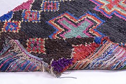 Marokkanischer Berber Teppich Boucherouite 305 x 125 cm