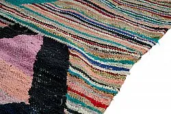 Tapis berbère marocain Boucherouite 140 x 255 cm