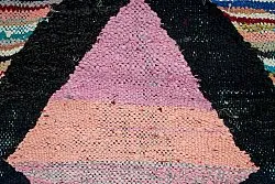 Tapis berbère marocain Boucherouite 140 x 255 cm