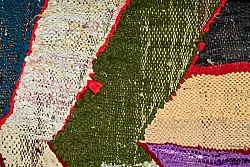 Tapis berbère marocain Boucherouite 140 x 250 cm