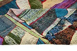 Tapis berbère marocain Boucherouite 140 x 250 cm