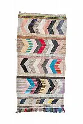 Marockansk Boucherouite-matta 155 x 305 cm