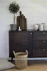 Meuble TV / Commode - Prime (noyer/laiton)