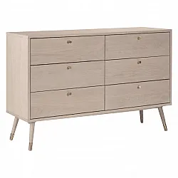 Commode - Prime - 6 lådor (chêne blanc)