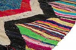 Marockansk Boucherouite-matta 125 x 265 cm