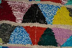 Marockansk Boucherouite-matta 125 x 255 cm