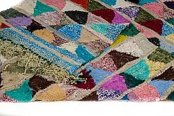 Marockansk Boucherouite-matta 125 x 255 cm