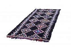 Marokkanische Berber Teppich Boucherouite 260 x 140 cm