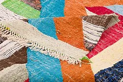 Marokkanischer Berber Teppich Boucherouite 125 x 215 cm