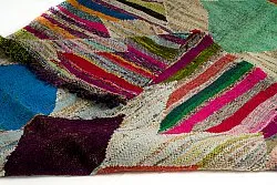 Tapis berbère marocain Boucherouite 140 x 255 cm