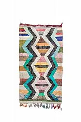 Marockansk Boucherouite-matta 135 x 245 cm