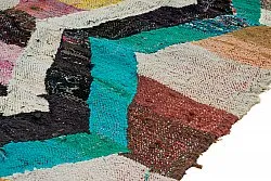 Tapis berbère marocain Boucherouite 135 x 245 cm