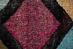 Tapis berbère marocain Boucherouite 135 x 230 cm