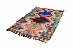Tapis berbère marocain Boucherouite 125 x 225 cm