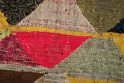 Tapis berbère marocain Boucherouite 140 x 230 cm