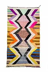 Marokkanischer Berber Teppich Boucherouite 155 x 275 cm