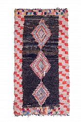 Marokkanischer Berber Teppich Boucherouite 275 x 140 cm