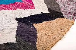 Marokkanischer Berber Teppich Boucherouite 120 x 265 cm