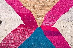 Marokkanischer Berber Teppich Boucherouite 120 x 265 cm