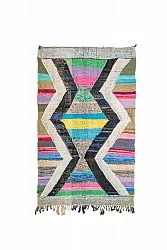 Marockansk Boucherouite-matta 130 x 220 cm