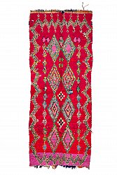 Marokkanischer Berber Teppich Boucherouite 310 x 125 cm