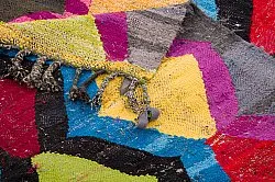 Marokkanischer Berber Teppich Boucherouite 140 x 275 cm