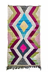Marokkanischer Berber Teppich Boucherouite 130 x 240 cm