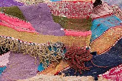 Marokkanischer Berber Teppich Boucherouite 125 x 265 cm