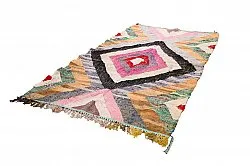 Marokkanischer Berber Teppich Boucherouite 155 x 285 cm