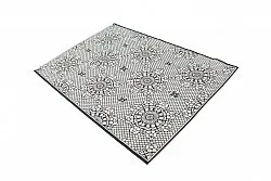 Wilton-Teppich - Charleston (schwarz/sand)