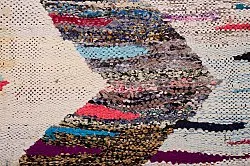 Tapis berbère marocain Boucherouite 145 x 310 cm