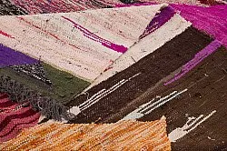 Marokkanischer Berber Teppich Boucherouite 130 x 275 cm