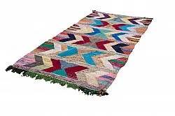 Marokkanischer Berber Teppich Boucherouite 130 x 275 cm