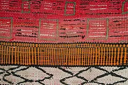 Tapis berbère marocain Boucherouite 150 x 365 cm