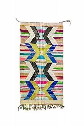 Marockansk Boucherouite-matta 135 x 250 cm