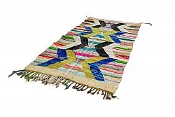 Marockansk Boucherouite-matta 135 x 250 cm