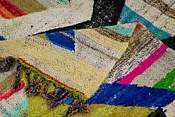 Marockansk Boucherouite-matta 135 x 250 cm