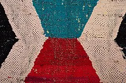 Tapis berbère marocain Boucherouite 145 x 265 cm