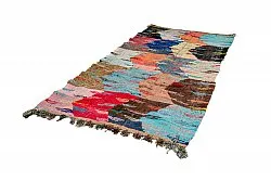 Tapis berbère marocain Boucherouite 135 x 265 cm