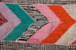 Tapis berbère marocain Boucherouite 150 x 275 cm