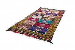 Marokkanischer Berber Teppich Boucherouite 145 x 305 cm